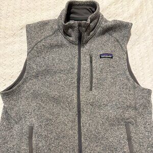 Men's Patagonia Better Sweater Fleece Gray Vest